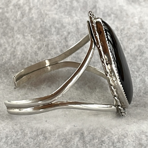 Onyx & Sterling Bracelet - Picture 2 of 4